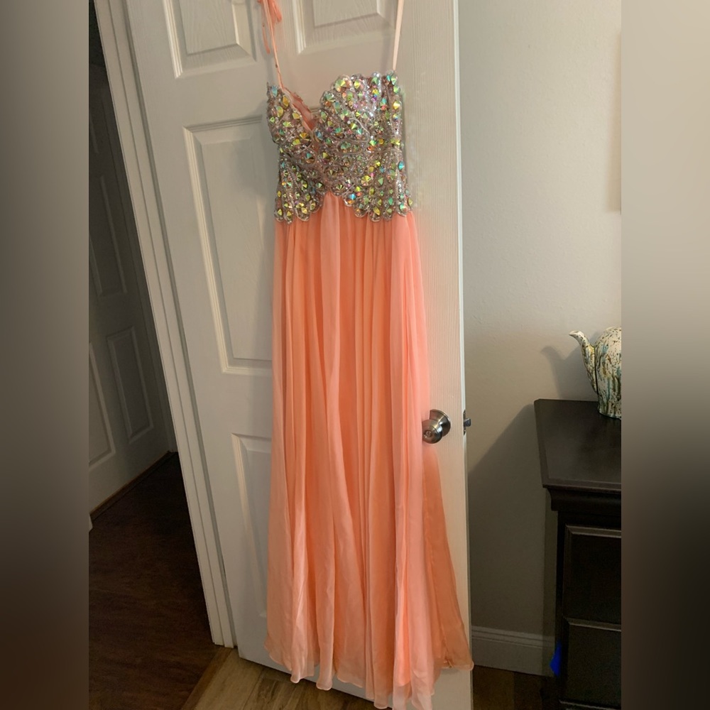 Long jeweled gown